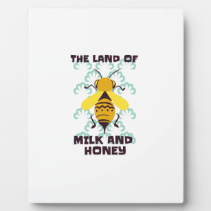 Das Land Milch und Honig Fotoplatte