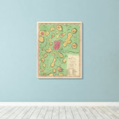 Das Land Moriah oder Jerusalem Leinwanddruck (Insitu (Holzboden))