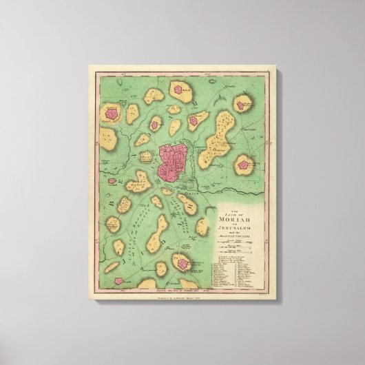 Das Land Moriah oder Jerusalem Leinwanddruck (Vorderseite)