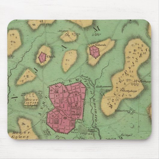 Das Land Moriah oder Jerusalem Mousepad (Vorne)