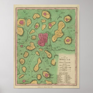 Das Land Moriah oder Jerusalem Poster