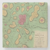 Das Land von Moriah oder von Jerusalem Steinuntersetzer (Vorderseite)