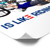 Das Land zu laufen ist wie ein Bike zu reiten, ein Poster (Ecke)