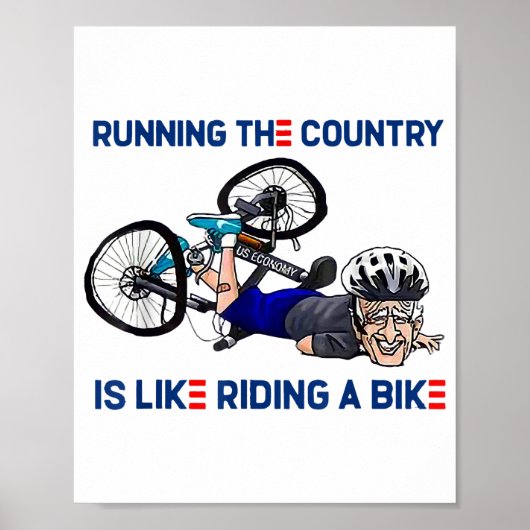 Das Land zu laufen ist wie ein Bike zu reiten, ein Poster (Vorne)