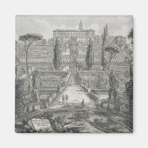 Das Landhaus d'Este bei Tivoli (Stich) Magnet