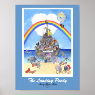 Das Landing-Party drucken Poster