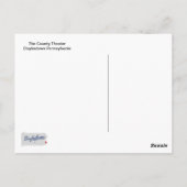 Das Landkreis Theater Doylestown Pennsylvania Postkarte (Rückseite)