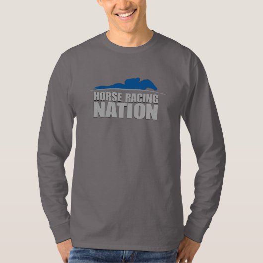 Das lange Sleeved T-Shirt Pferdeder (Vorderseite)