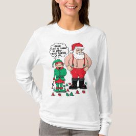 Das lange Sleeved Weihnachten der Frauen T-Shirt