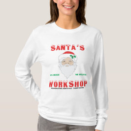 Das lange Sleeved Weihnachten der Frauen T-Shirt