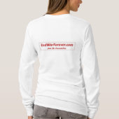 Das lange T-Shirt der Frauen (Rückseite)