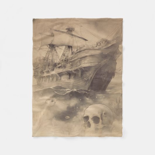 Das lange verlorene Piratenschiff Fleecedecke (Vorderseite)