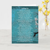 Das Lassen gehen Gedicht Karte (Gelbe Blume)