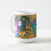 Das Lassen gehen Kaffeetasse (Vorderseite Links)