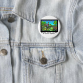 Das Laufen der Bullfrosch-Funny-Geschenke/Sammlers Button (Beispiel)
