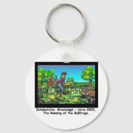 Das Laufen der Bullfrosch-Funny-Geschenke/Sammlers Schlüsselanhänger