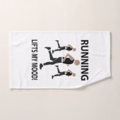 Das Laufen hebt meine Stimmung ab Handtuch (Handtuch)