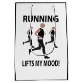 Das Laufen hebt meine Stimmung ab Mittlere Geschenktüte (Rückseite)