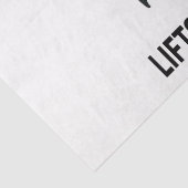 Das Laufen hebt meine Stimmung ab Seidenpapier (Detail)