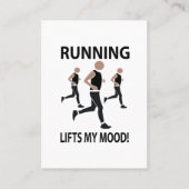 Das Laufen hebt meine Stimmung ab Visitenkarte (Vorderseite)