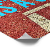 Das Laufen ist ein Geschenk - Motivierend Poster (Ecke)