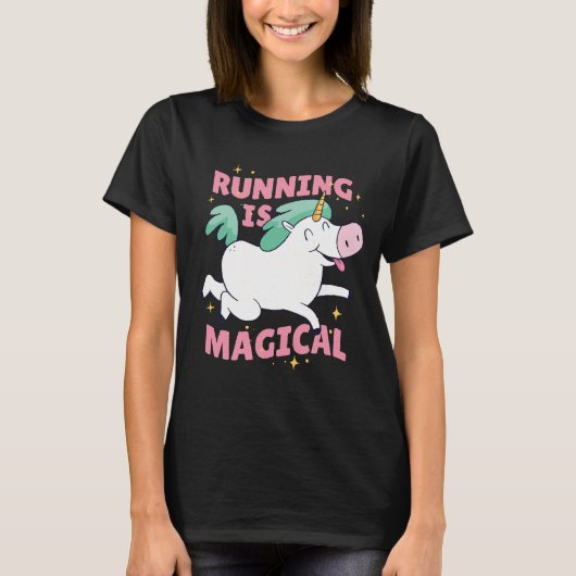 Das Laufen ist ein magisches Einhorn T-Shirt (Vorderseite)