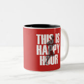 Das Laufen ist glückliche Stunde Zweifarbige Tasse (VorderseiteRechts)