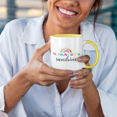 Das Laufen ist mein Sonnenschein farbenfroh Rainbo Tasse