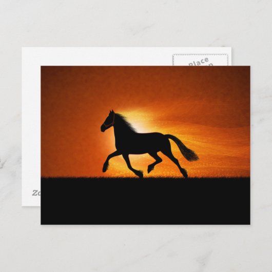Das Laufpferd Postkarte (Vorne/Hinten)