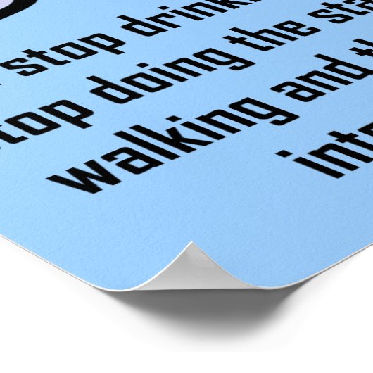 Das laute Poster-Zeichen des Kaffees kann nicht au Poster (Ecke)