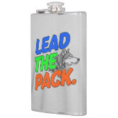 Das Lead the Pack, T - Shirt . Flachmann (Links)
