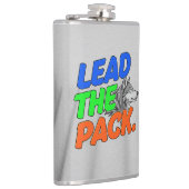 Das Lead the Pack, T - Shirt . Flachmann (Rechts)