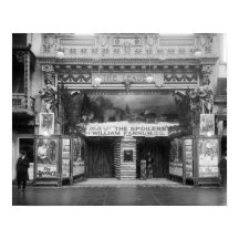 Das Leader Theater, 1921. Vintages Foto