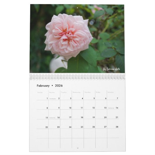 Das Leben als es blüht Kalender (Feb 2026)