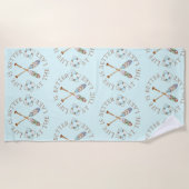 Das Leben am Aqua Beach ist besser Strandtuch (Vorderseite)