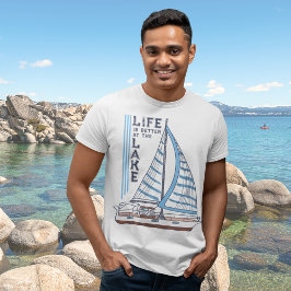 Das Leben am Blue Sails Segelboot ist besser T-Shirt