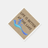 Das Leben am Burlap Napkins-See ist besser Serviette (Ecke)