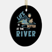 Das Leben am Camping ist besser Keramik Ornament (Rechts)