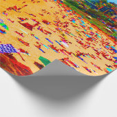 Das Leben am Meer ist farbenfroh Geschenkpapier (Ecke)