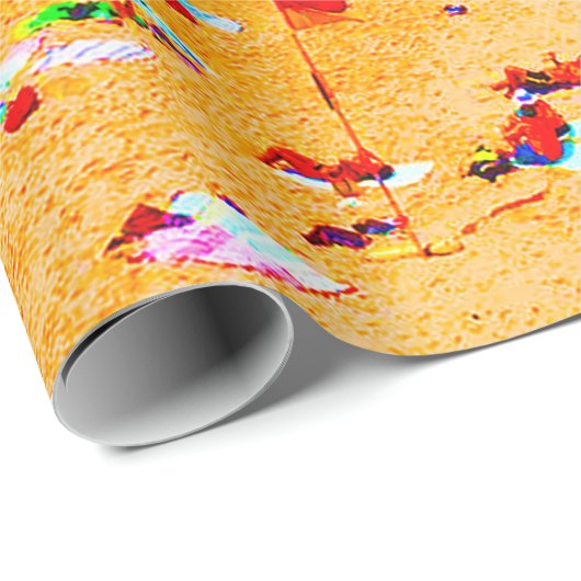 Das Leben am Meer ist farbenfroh Geschenkpapier (Rolleneckpunkt)