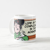 Das Leben am Morgen Kaffeetasse (Vorderseite Links)