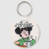 Das Leben am Morgen Schlüsselanhänger (Vorderseite)