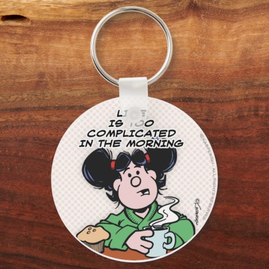 Das Leben am Morgen Schlüsselanhänger (Vorderseite)