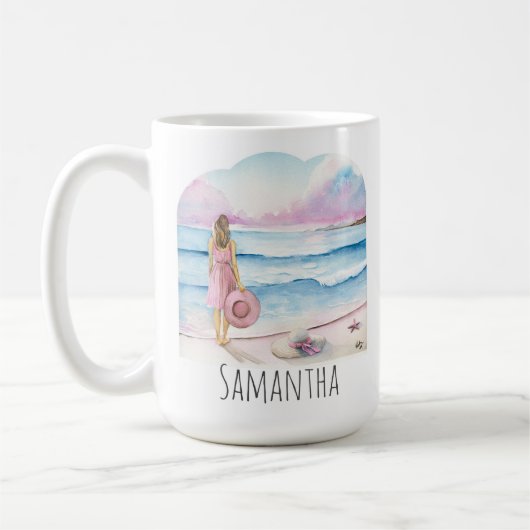 Das Leben am Personalisierten Strand ist besser Kaffeetasse (Links)