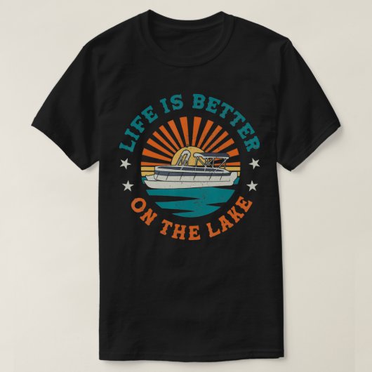 Das Leben am Pontoon-See ist besser als das Captai T-Shirt (Design vorne)