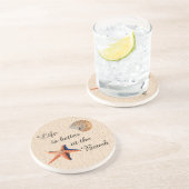 Das Leben am Sandstein ist besser Getränkeuntersetzer (Seite)