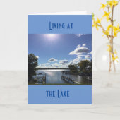 **DAS LEBEN AM SEE** IST BESONDERS KARTE (Gelbe Blume)