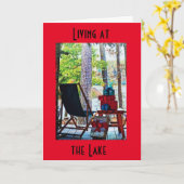 **DAS LEBEN AM SEE** IST BESONDERS KARTE (Gelbe Blume)