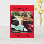 **DAS LEBEN AM SEE** IST BESONDERS KARTE (Gelbe Blume)