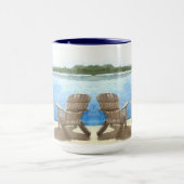 Das Leben am See ist besser, Adirondack-Stühle, Tasse (Zentrum)